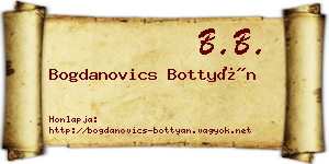 Bogdanovics Bottyán névjegykártya